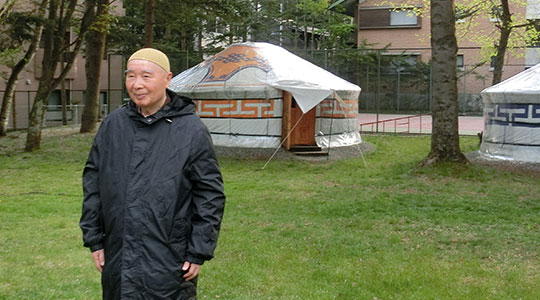 浄空法師様が山荘へ