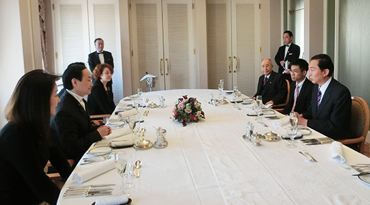 中華全国青年連合会訪日団一行来訪